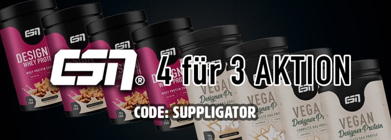 ESN 4 für 3 Wochenaktion ab dem 22. Februar + Designer Whey Release