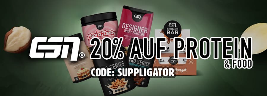 20% auf Protein und Food bei ESN + 2 neue Produkte!