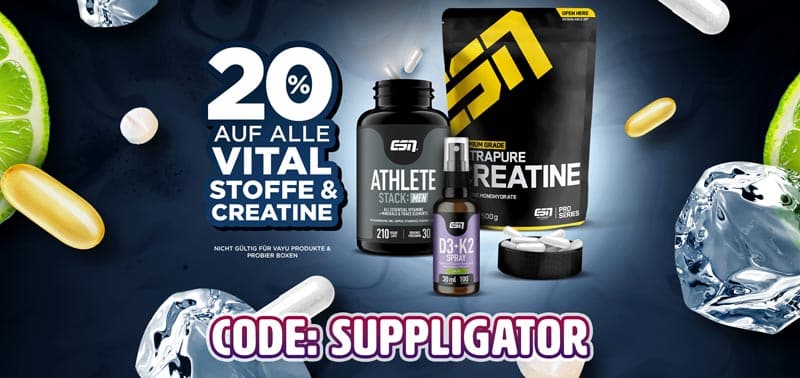 20% auf ESN Vitalstoffe + Creatine + Daily in ESN Vitalwoche