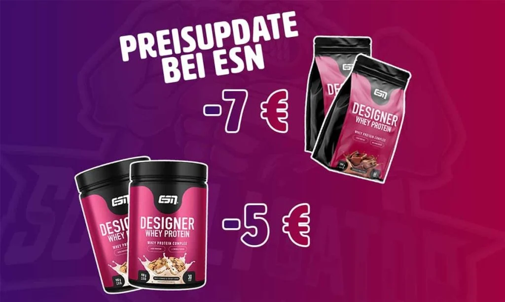 ESN senkt Preis des Designer Whey + Produkt-Update 20. Sept.