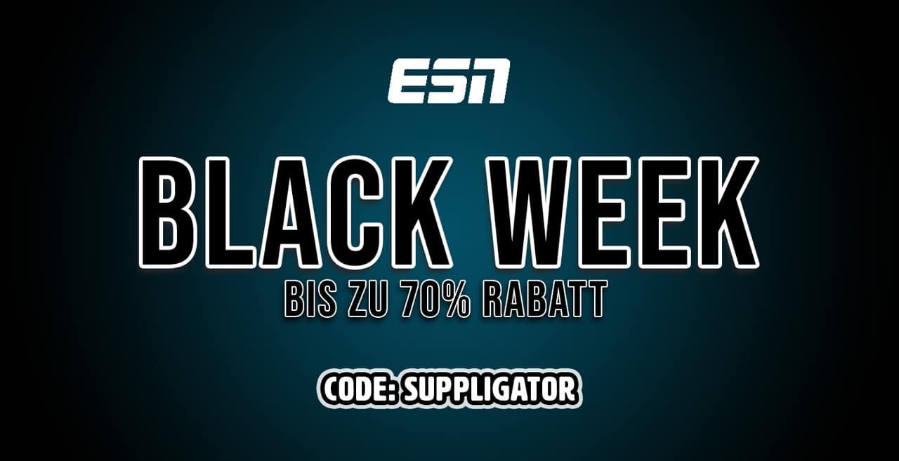 ESN Black Week 2023 mit bis zu 70% Rabatt mit Code SUPPLIGATOR