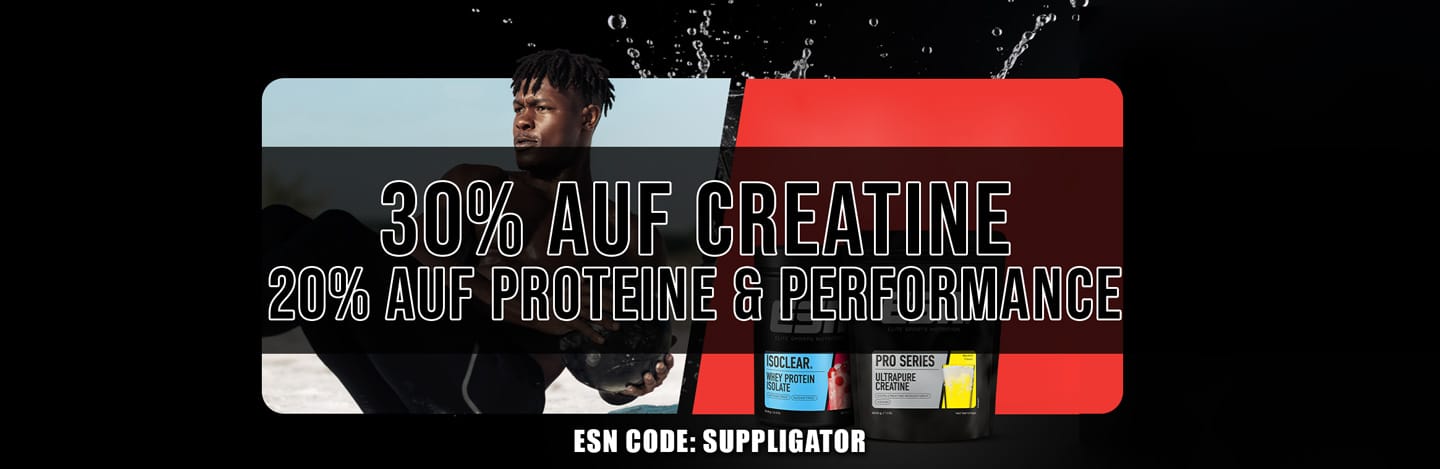 ESN High Performance Week mit 30% auf Creatine, 20% auf Protein & Performance und 50% auf Proben