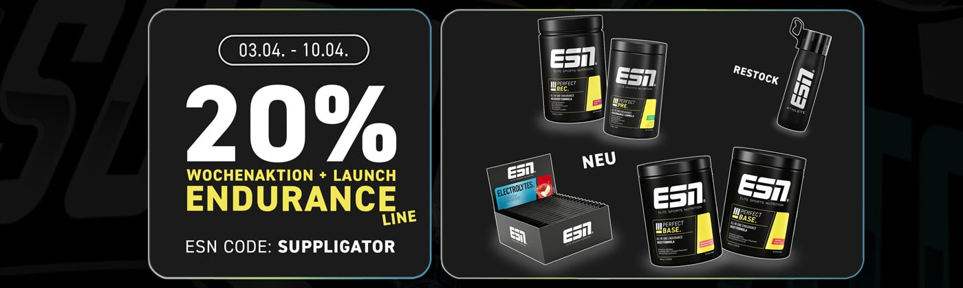20% auf Ausdauer-Highlights + 10% auf Launch der neuen Endurance Line