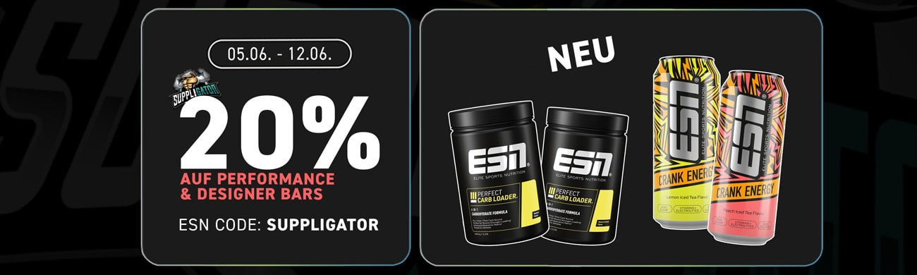 20% bei ESN Performance & Designer Bars Aktion + Golden Designer Bar Verlosung