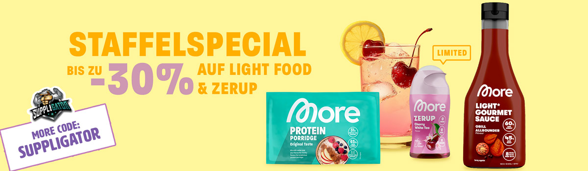 More Staffelrabatt-Special mit bis zu 30% Rabatt und neuen Zerups