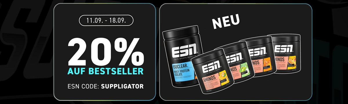 20% auf alle ESN Bestseller + grosse ISOCLEAR Geburtstagsverlosung und viele Launches