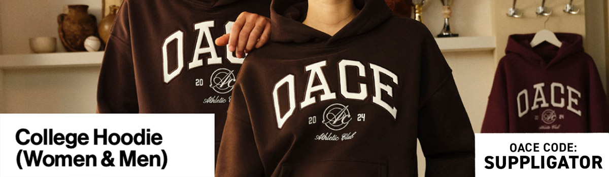 10% auf OACE Launch mit neuem College Hoodie