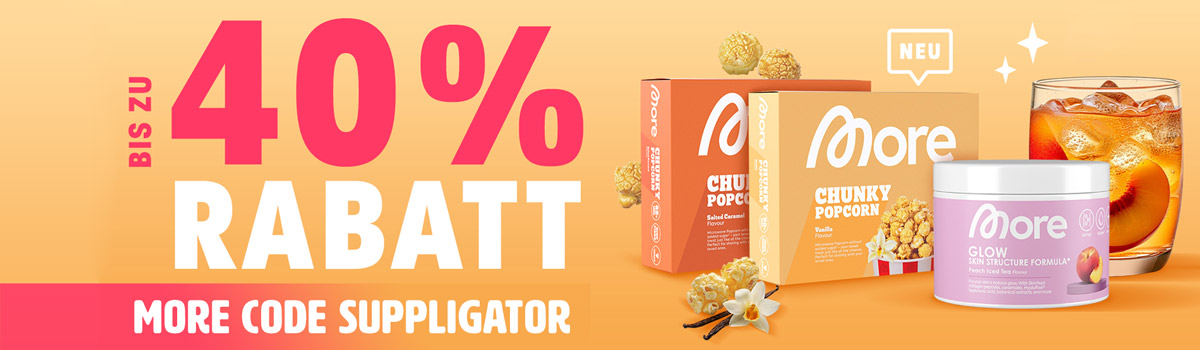 More verlängert die 20% auf alles Aktion + Release des Chunky Popcorn