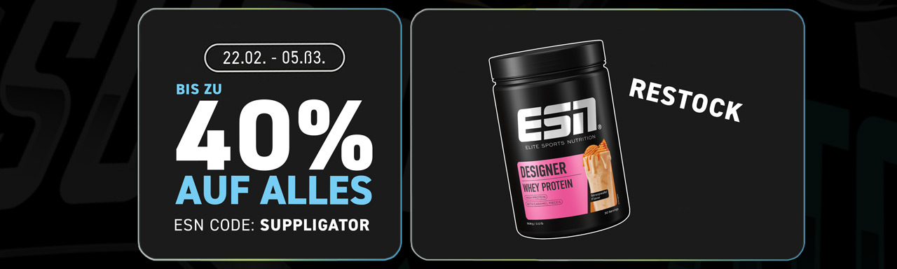 ESN Arnolds Peak Week mit bis zu 40% Rabatt