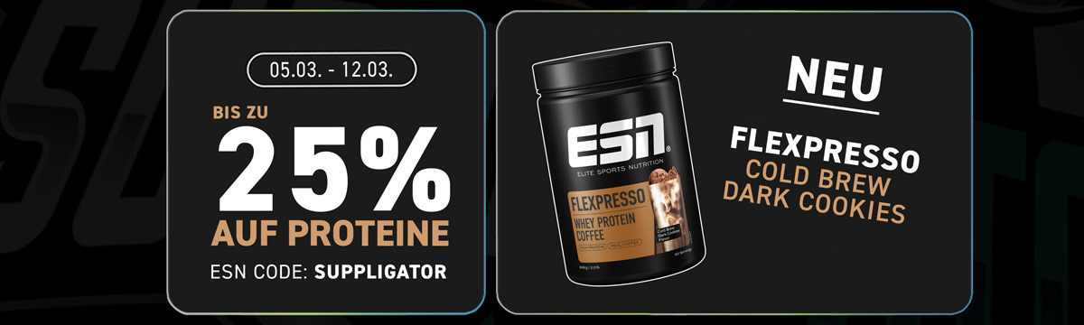 Bis zu 25% Rabatt bei ESN Proteinaktion mit Launch des neuen Flexpresso