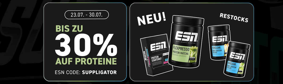 Bis zu 30% auf Proteine bei ESN mit Flexpresso Protein Matcha Launch