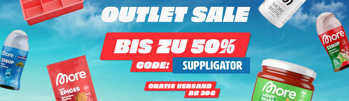 50% auf More Produkte im Outlet