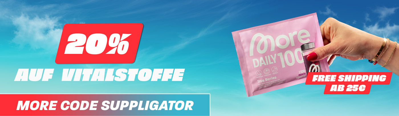 20% auf alles More Vitalstoffe + VSK-Frei ab 25 Euro