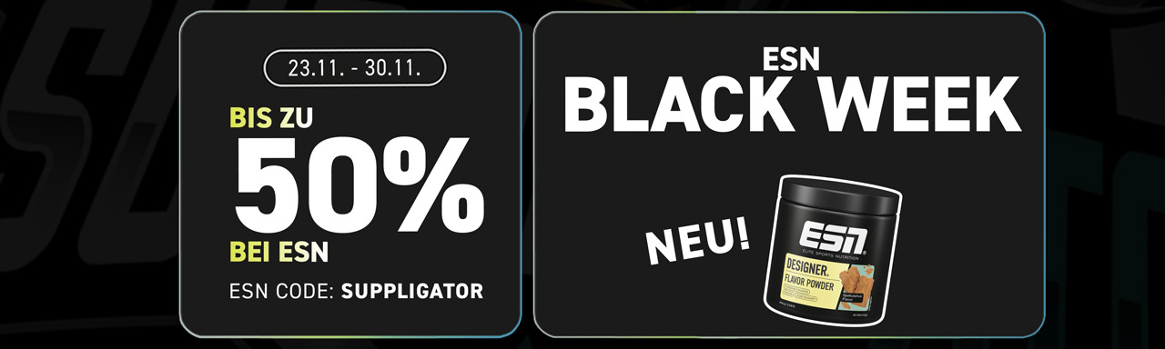 ESN Black Week – Bis zu 50% Rabatt – Alle Infos zur Aktion