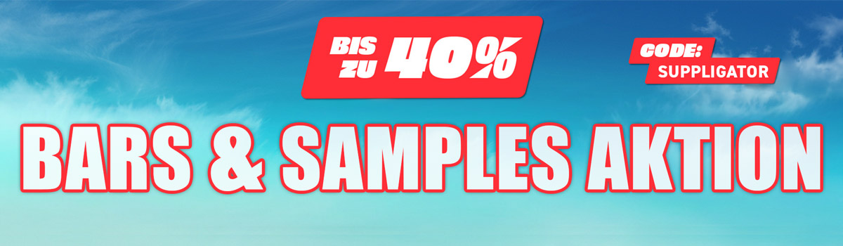 More Bars & Sample Aktion mit bis zu 40% Rabatt