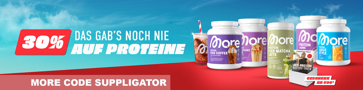 30% auf alle Proteine bei More