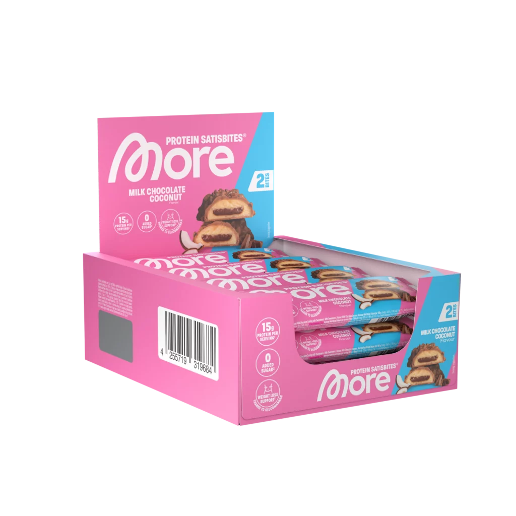 More Protein Satisbites – Milk Chocolate Coconut