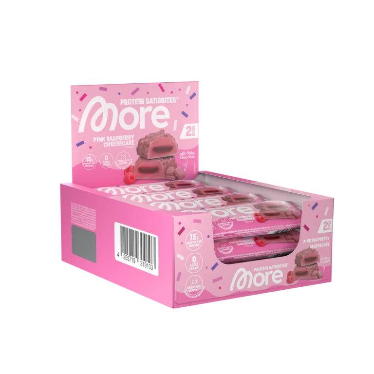 More Protein Satisbites Pink Raspberry Cheesecake (Pink Design)