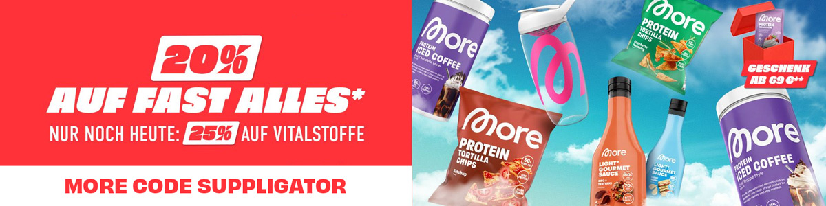 20% auf alles bei More mit vielen Launches und Restocks