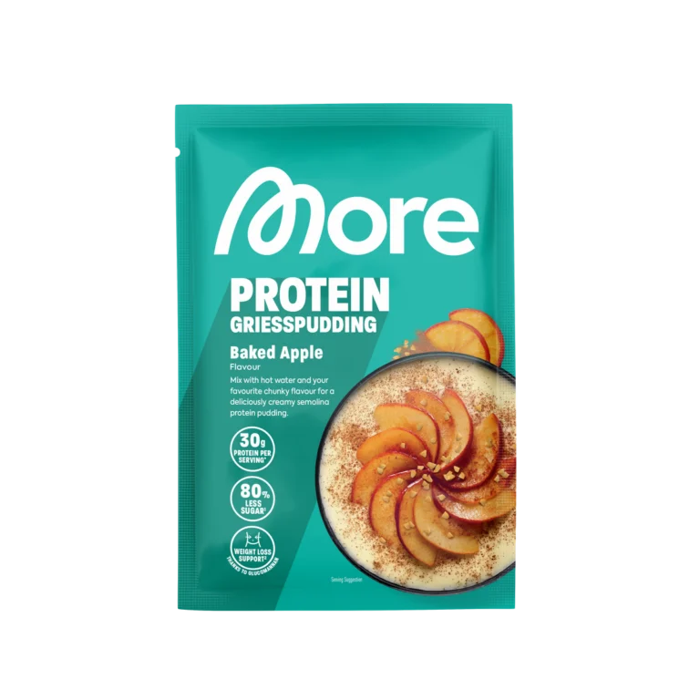 More Protein Griesspudding Baked Apple