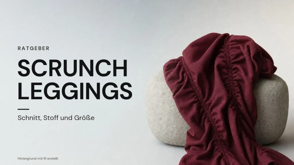 Scrunch Leggings: Ratgeber zu Schnitt, Stoff und Grösse